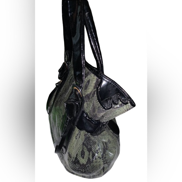 Kate Landry Python Print Handbag - Picture 2 of 6